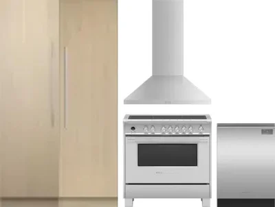 5 Piece Package Includes Refrigerator, Freezer, Range, Hood And Dishwasher